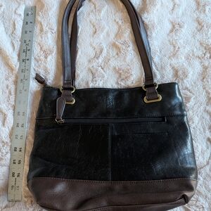 Stone & Co. Black and Brown Shoulder Bag